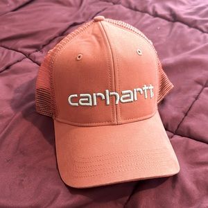 CARHARTT Trucker Hat Canvas Mesh Back Logo Desert Orange Adjustable Unisex NWT